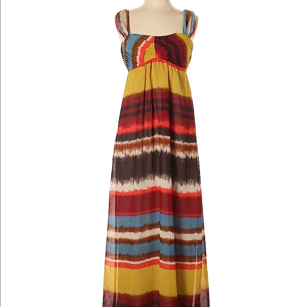 Bar III sleeveless Maxi Print Dress